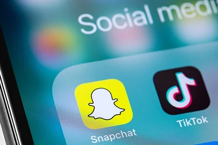 Tiktok annd snapchat