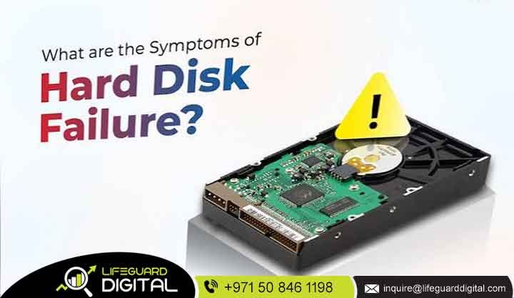 Hard disk failure symptoms